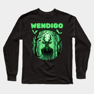 Wendigo Cryptid Halloween Long Sleeve T-Shirt